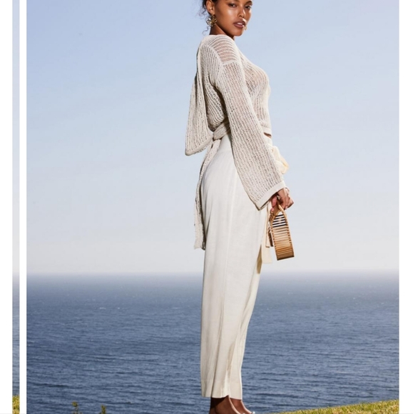 ❌️SOLD❌️CULT GAIA Judith High Rise Loose Fit Pants with Tie-Up SIZE S - Picture 2 of 9